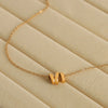 Wholesale Jewelry Casual Simple Style Letter Titanium Steel 18K Gold Plated Plating Pendant Necklace