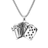 Casual Simple Style Poker 304 Stainless Steel Plating Women'S