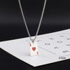 Casual Simple Style Poker Titanium Steel Polishing Enamel Unisex Pendant Necklace