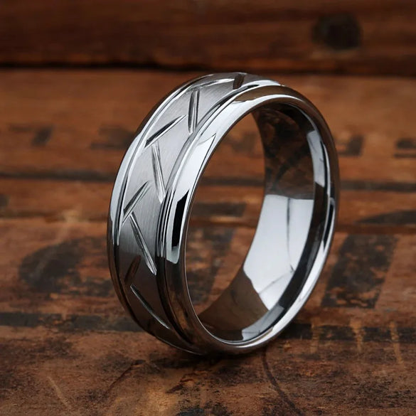 Casual Simple Style Solid Color 201 Stainless Steel Black Plated Men'S Rings