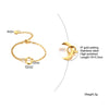 Casual Simple Style Solid Color 304 Stainless Steel 18K Gold Plated Bracelets In Bulk