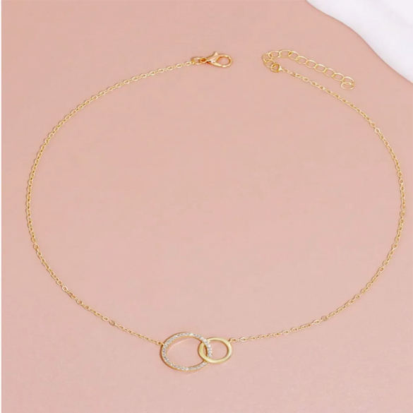 Casual Simple Style Solid Color Copper Plating Inlay Zircon 18k Gold Plated Pendant Necklace