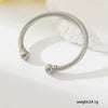 Casual Simple Style Solid Color Solid Color 304 Stainless Steel Braid Unisex Bangle