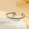 Casual Simple Style Solid Color Solid Color 304 Stainless Steel Braid Unisex Bangle
