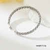 Casual Simple Style Solid Color Solid Color 304 Stainless Steel Braid Unisex Bangle