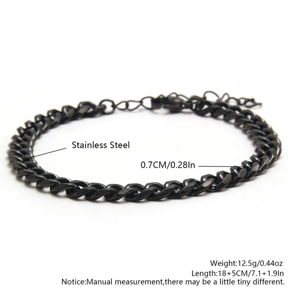 Casual Simple Style Solid Color 304 Stainless Steel Bracelets In Bulk