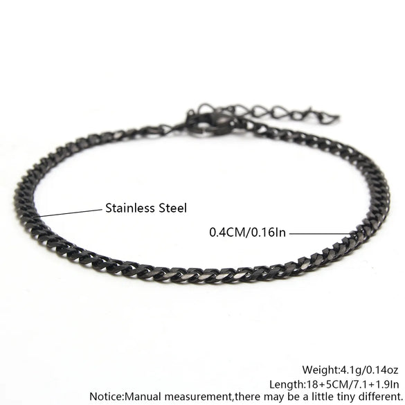 Casual Simple Style Solid Color 304 Stainless Steel Bracelets In Bulk