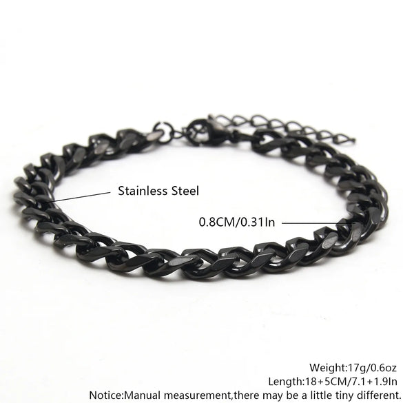 Casual Simple Style Solid Color 304 Stainless Steel Bracelets In Bulk