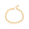 Casual Simple Style Solid Color Titanium Steel 18K Gold Plated Bracelets In Bulk
