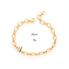 Casual Simple Style Solid Color Titanium Steel 18K Gold Plated Bracelets In Bulk