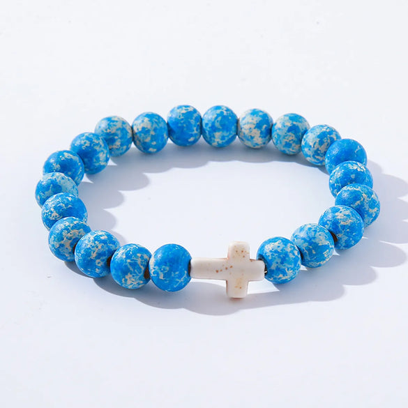 Casual Simple Style Tortoise Cross Wood Wholesale Bracelets