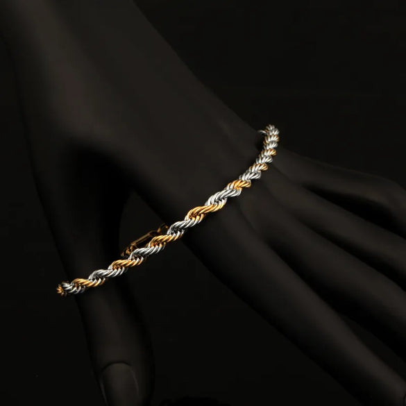 Casual Simple Style Twist Copper Plating Unisex Twisted Cable Bracele