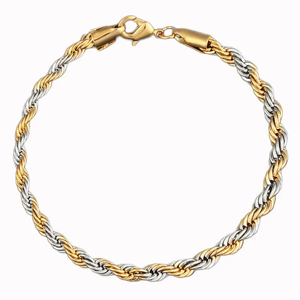 Casual Simple Style Twist Copper Plating Unisex Twisted Cable Bracele