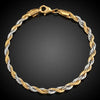 Casual Simple Style Twist Copper Plating Unisex Twisted Cable Bracele