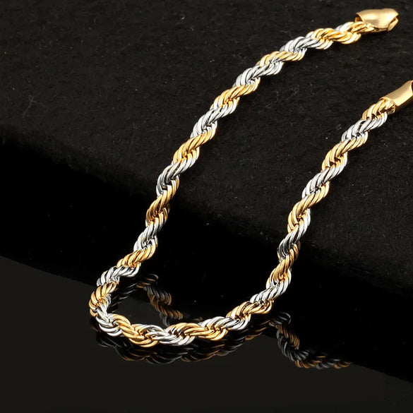 Casual Simple Style Twist Copper Plating Unisex Twisted Cable Bracele