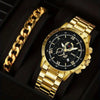 Casual Solid Color Buckle Quartz Men'S Watches