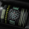 Casual Solid Color Buckle Quartz Men'S Watches