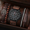 Casual Solid Color Buckle Quartz Men'S Watches
