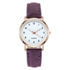 Casual Solid Color Buckle Quartz Women'S Watches