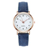 Casual Solid Color Buckle Quartz Women'S Watches