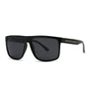 Casual Solid Color PC Polarized Light Square Full Frame Men'S Sunglasses