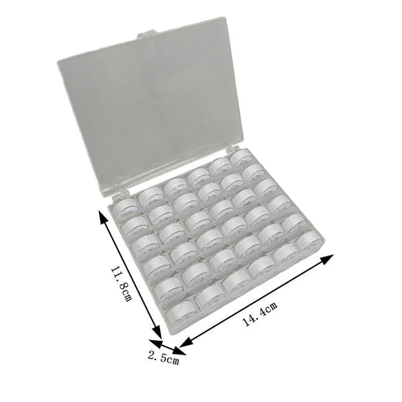 Casual Solid Color Plastic Bobbin Core Boxes