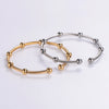 Casual Solid Color 304 Stainless Steel 18K Gold Plated In Bulk