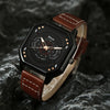 Casual Square Buckle Quartz Men'S Watches