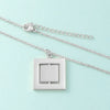Wholesale Jewelry Casual Streetwear Geometric Customization Laser Engraving Stainless Steel 18K Gold Plated Pendant Necklace