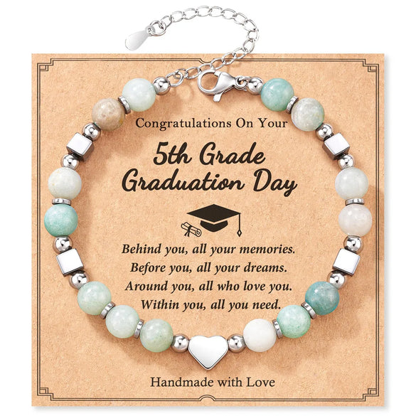 Casual Sweet Simple Style Heart Shape 304 Stainless Steel Natural Stone Wholesale Bracelets