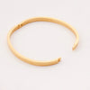 Casual Sweet Simple Style Round Stainless Steel Titanium Steel Plating Metal Button Rose Gold Plated Gold Plated Silver Plated Bangle