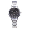 Casual Universal Quartz Watch With Plastic Case Iron Belt And Stainless Steel Buckle Round Dial