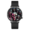 Casual Universal Quartz Watches With Alloy Case Silicone Strap And Stainless Steel Buckle For Halloween Gift