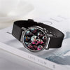 Casual Universal Quartz Watches With Alloy Case Silicone Strap And Stainless Steel Buckle For Halloween Gift