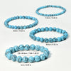 Casual Vacation Handmade Round Turquoise Beaded Unisex Bracelets