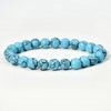 Casual Vacation Handmade Round Turquoise Beaded Unisex Bracelets
