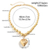 Casual Vacation Heart Shape CCB Artificial Pearl Alloy + Copper Wholesale Pendant Necklace
