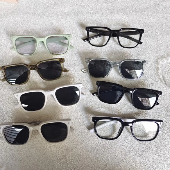 Casual Vacation Solid Color Pc Resin Square Full Frame Kids Sunglasses