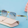Casual Vacation Solid Color Pc Square Full Frame Women'S Sunglasses
