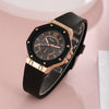 Casual Versatile Style Silicone Strap Quartz Watch For Men With Alloy Case And Round Dial