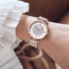 Casual Women's Quartz Watch Alloy Case Stainless Steel Buckle Round Dial