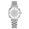Casual Women's Quartz Watch Alloy Case Stainless Steel Buckle Round Dial