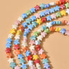 Ceramic Fivepointed Star Beads Handmade Jewelry Making Material With Baking Paint