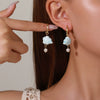 Ceramic Geometric Purely Handmade Ocean Style Earrings For Women