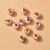 Ceramic Handpainted Little Daisy Flower Beads Jewelry Accessories For Diy Bracelet Necklace Earring