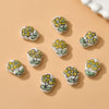 Ceramic Handpainted Little Daisy Flower Beads Jewelry Accessories For Diy Bracelet Necklace Earring