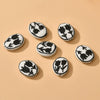 Ceramic Handpainted Little Daisy Flower Beads Jewelry Accessories For Diy Bracelet Necklace Earring