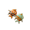 Ceramic Loose Beads Handpainted Goldfish Tropical Fish Retro Style Diy Handmade Jewelry Accessories With Environmental Protection Treatment