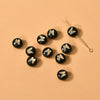 Ceramics Freshwater Shell Doublesided Goldplated Floret Butterfly Moon Star Round Dripping Glue Jewelry Accessories