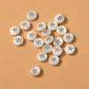 Ceramics Freshwater Shell Doublesided Goldplated Floret Butterfly Moon Star Round Dripping Glue Jewelry Accessories
